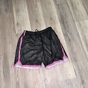 Black and Pink Women's Shorts